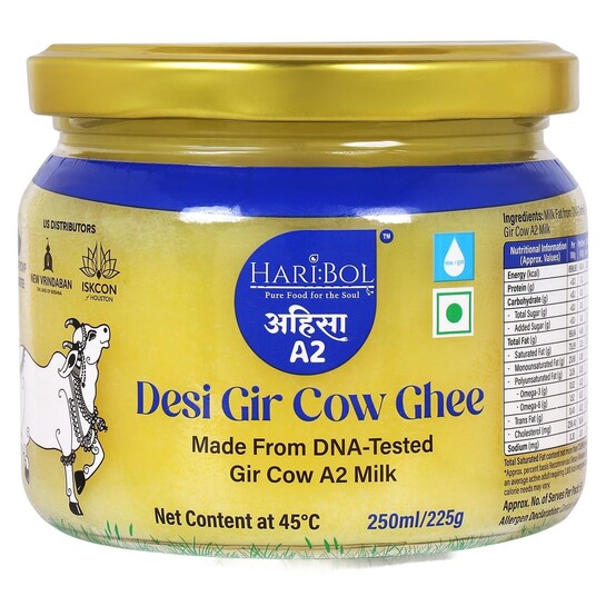 (Amazon Now) HARI:BOL Pure A2 Gir Cow Ghee 250 Ml