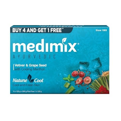 Medimix Ayurvedic Cool Bathing Soap, 125Gm Combo Pack