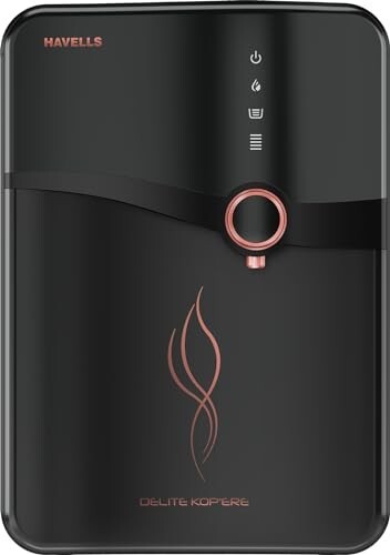 Havells Delite Kop'ere Water Purifier (Black), RO+UV+pH Balance