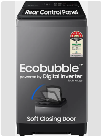 Samsung 9 kg 5 star, Ecobubble, Wi-Fi, Digital Inverter Fully Automatic