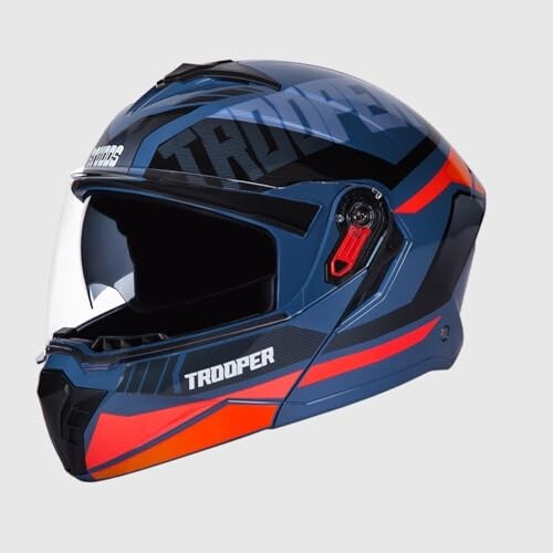 Studds Trooper Dv D1 Isi and Dot Certified Matt Finish Flip-Up 