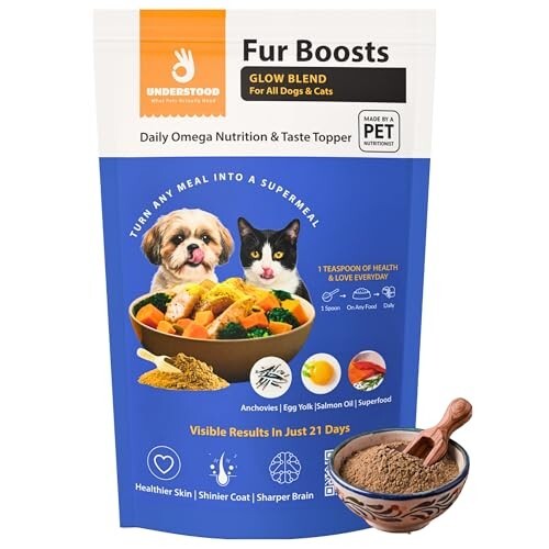 Fur Boost Glow | Omega-3 Dog & Cat Coat Supplement Topper Powder (20% coupon)
