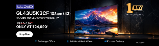 LLYOD 108cm (43 Inch) 4K Ultra HD LED Smart WebOS TV 