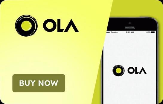 Ola Cabs Gift Voucher @ 15% OFF | ₹500 Voucher for ₹425 / ₹100 Voucher for ₹85