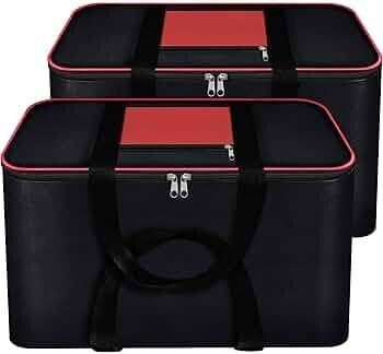 Storite 2 Pack Moisture Proof Underbed Storage Bag | Large 54x46x28cm | Black