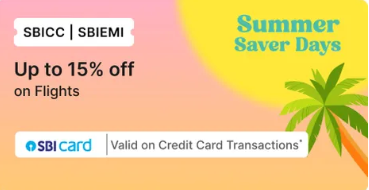 Cleartrip - Summer Saver Days - Up To 15% Off on Flights with SBI Credit Cards 