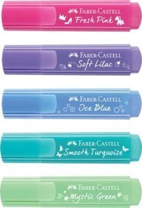 FABER-CASTELL Pastel Textliner Set of 5 – Multicolor