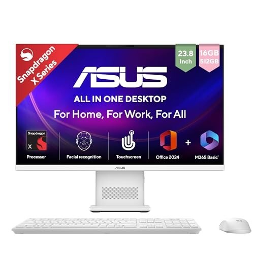 ASUS AiO VM441 (2026),Snapdragon X,Qualcomm Adreno iGPU,16GB RAM,512GB SSD