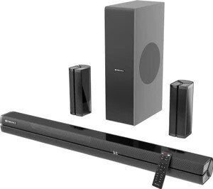 ZEBRONICS Juke Bar 801, Dual Rear Satellites, 3 Drivers, Soundbar 