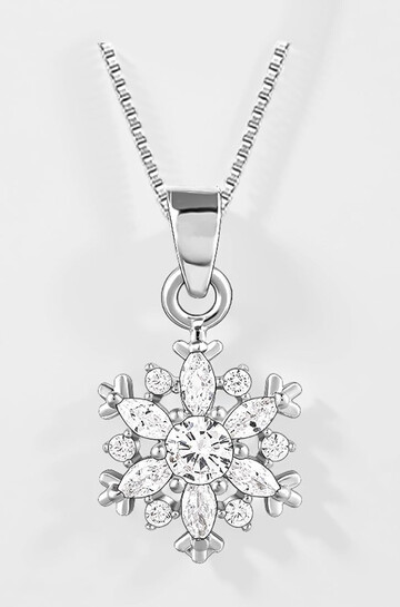 GIVA 925 Silver Snowflake Necklace (Box Chain) | Authentic with Certificate & 6 Months Warranty