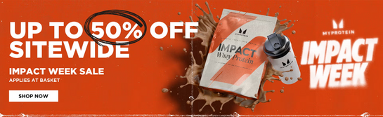 Myprotein - IMPACT SALE UP TO 50% OFF + FREE DELIVERY & GIFTS