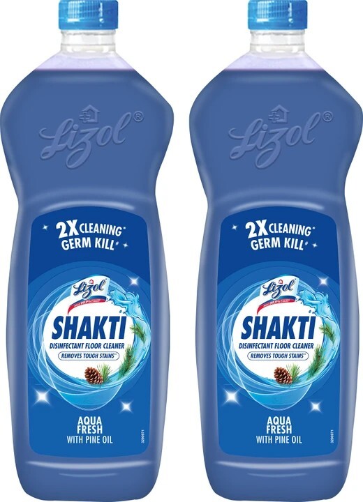 [Flipkart Minutes, Price Error] Lizol Shakti Disinfectant Floor Cleaner Aqua Fresh (2 x 900 ml)