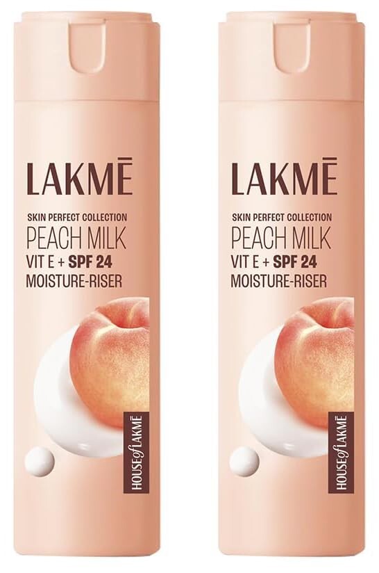 LAKMÉ Peach Milk Moisturizer Spf 24 Pa++, 200 Ml Lotion(Pack Of 2)