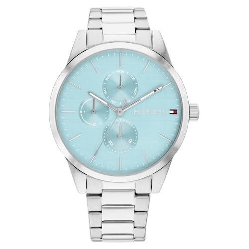 Tommy Hilfiger Camille Quartz Analog with Blue Dial Silver Stainless Steel Strap Watch for Women - TH1782767W