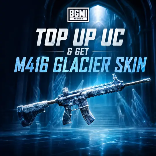 Get BGMI UC - Unloack M416 Glacier | Get Bonus UC Instantly