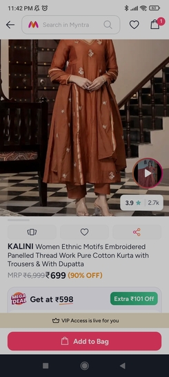 Kurta set for 699₹ with duppata 