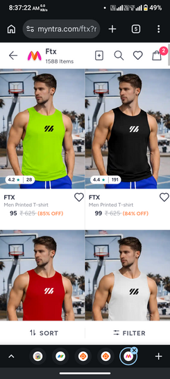 FTX tshirt for Men 