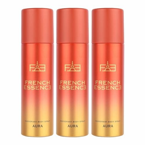 French Essence Aura | Deodorant For Women | 150ml Each - Pack of 3