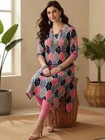 Women’s Printed & Ethnic Crepe Kurtas at Flat 90% OFF