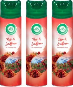 Airwick Rose Spray Room Air Freshener Spray - Rose & Saffron (3) + Handling Charges