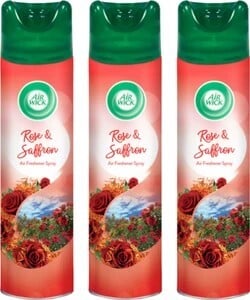 Airwick Rose Spray Room Air Freshener Spray - Rose & Saffron (3) + Handling Charges