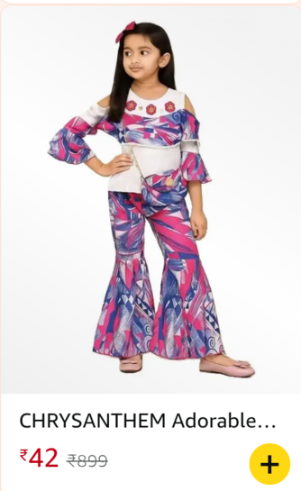 Bazaar : Baby Top & Bottom Set | Printed Casual