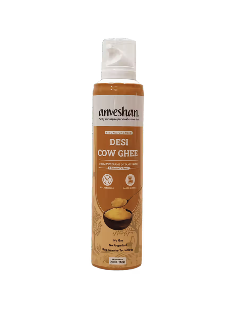 Grab Anveshan Desi Cow Ghee Spray Can - Limited Stock!