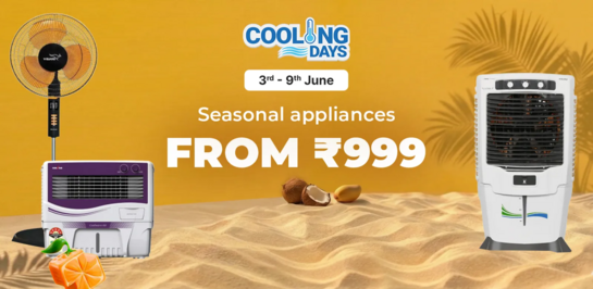 Flipkart Cooling Days - Up To 60% Off + 10% Off on Bank offers (HDFC)
