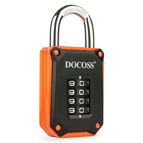 DOCOSS Zinc Strong Number Lock for Door/Combination Padlock, Gate, Gym Locker