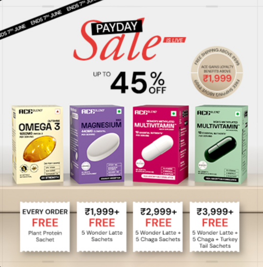 Aceblend Payday Sale - Up to 45% Off 