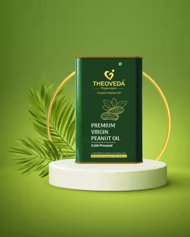 Zepto - Theoveda Premium Virgin Peanut Oil 1L(location specific)