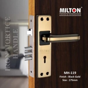 MILTON Iron Glossy Handlesets (Black, Gold)