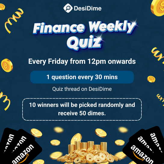 DesiDime Finance Weekly Quiz June | Top 10 winners to win 50 Dimes each