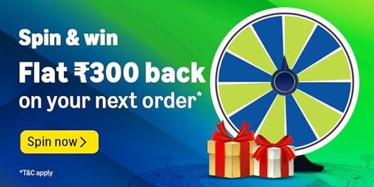 June funzone spin for dormant accounts - get rs 100 cashback on rs 500 order rewards