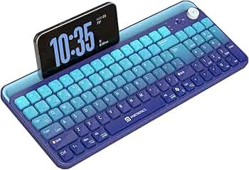 Portronics Bubble 4.0 Wireless Keyboard with Bluetooth + 2.4 GHz USB Receiver