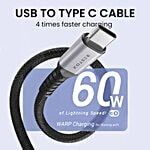 BigBasket - 60w fast charging type-c data cable @ Rs.90