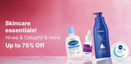 Up To 75% Off on Skincare Essential (Nivea, Cetaphil & More)