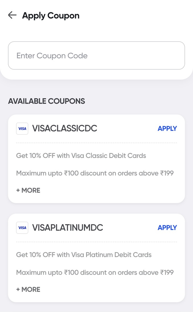 Swiggy Instamart 10% off upto 100