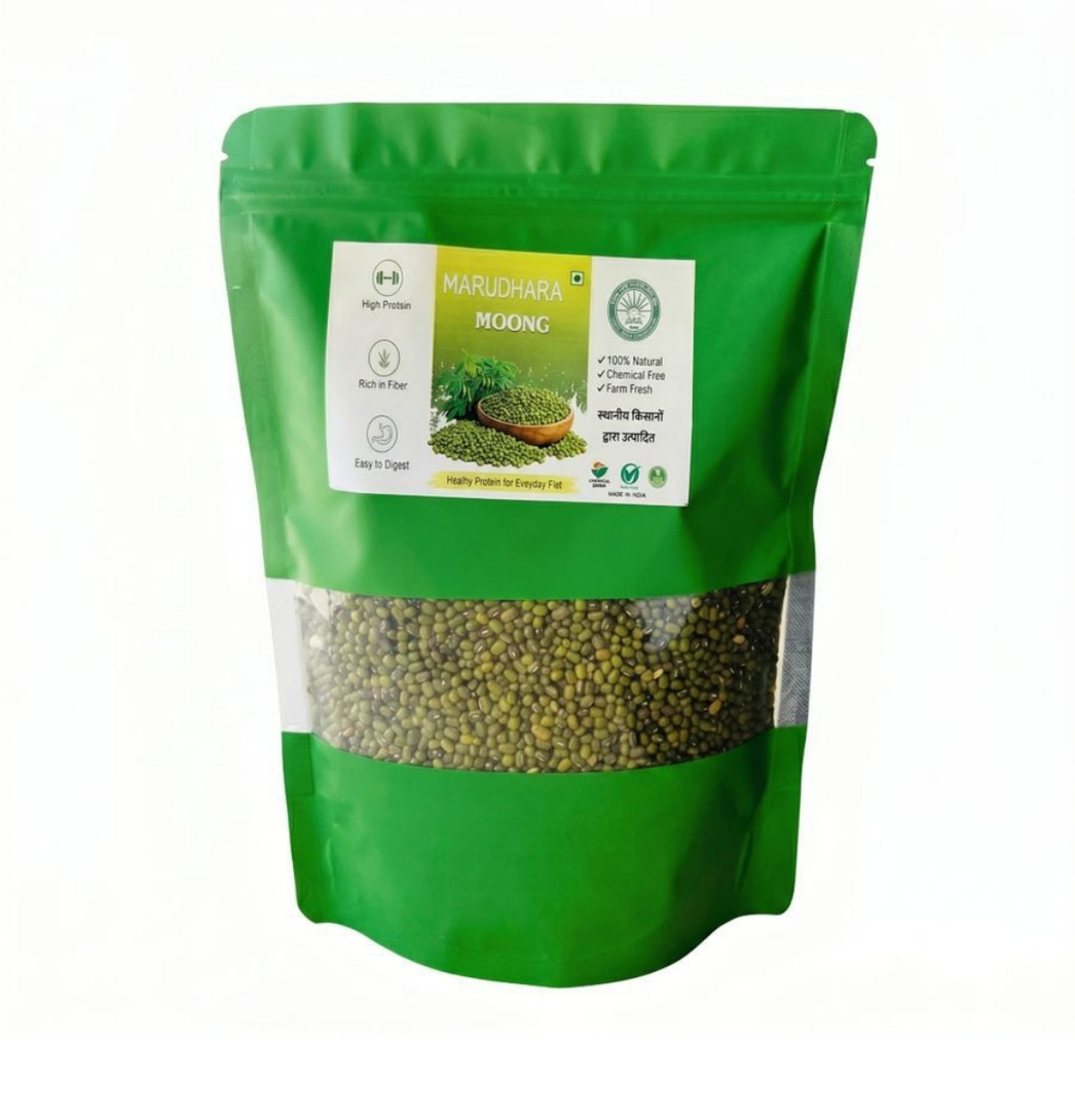 Digihaat → Green Moong Whole (Sabut) 500gm at ₹29