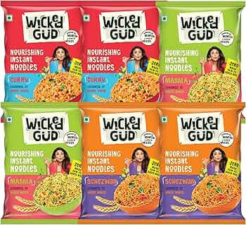 WickedGud Nourishing Instant Noodles Range, Pack of (69 gm x 6) |