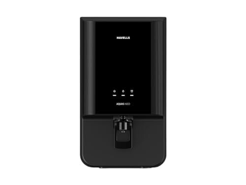 Havells Aquas Neo Water Purifier, RO + UF Purification, Vital Magnesium Enriched, 7-stages, 7L Storage, Ideal for Borewell, Black