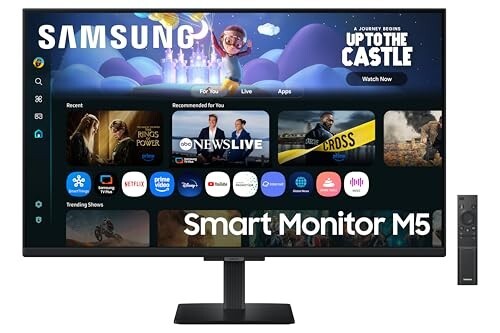 Samsung 32" (80cm) M5 Smart Monitor with Smart TV Experience|Black