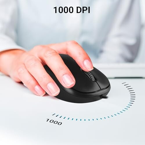 ZEBRONICS Zeb-Comfort Wired USB Mouse, 3-Button