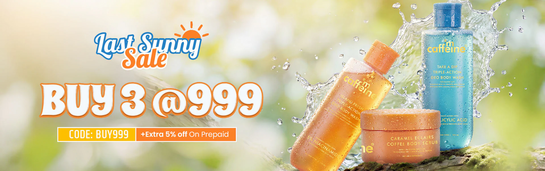 Mcaffeine - Last Sunny Sale Buy 3 @ 999 | Extra 5% off on prepaid