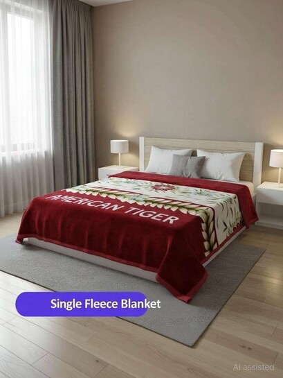 Ahvjoy printed single fleece blanket pack of 2 @157