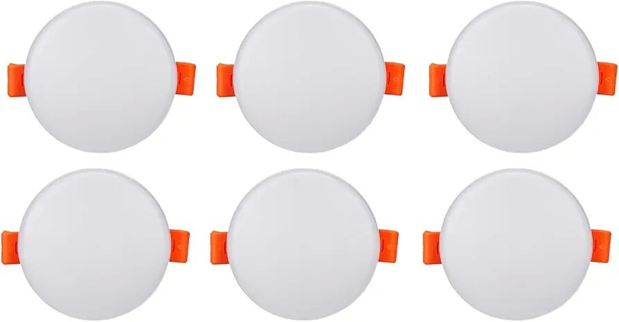 Bajaj Polycarbonate Celesta LED Downlight 3-in-1 Colour | 5W LED Downlight  Long Life of 25000 Hours (Pack of 6)