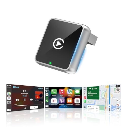 CEROAN 2-in-1 Wireless CarPlay Adapter & Android Auto Wireless Adapter