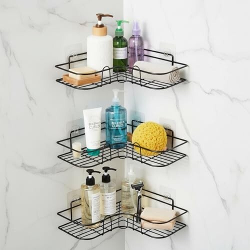 Amazon Basics Self-Adhesive Corner Shelf