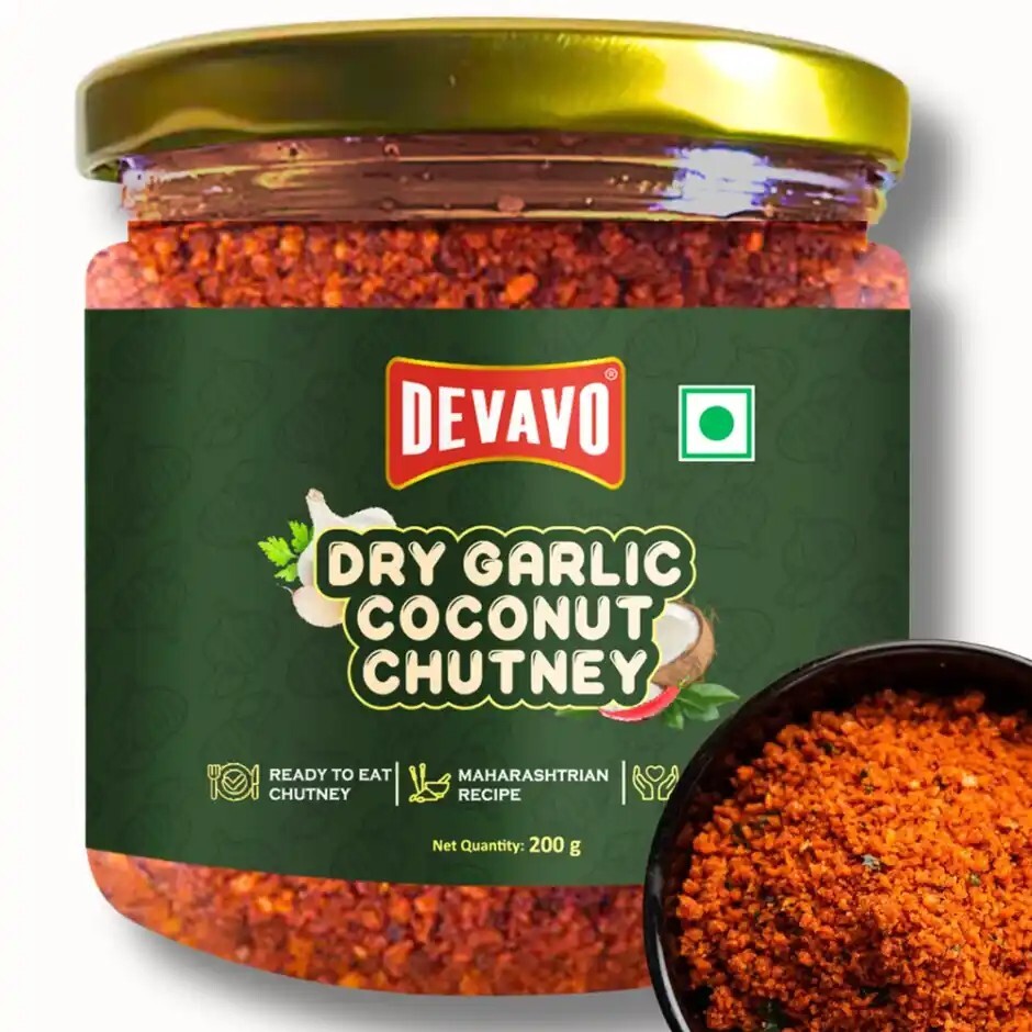 Zepto : Devavo Dry Garlic Coconut Chutney 200 g (Location Specific)
