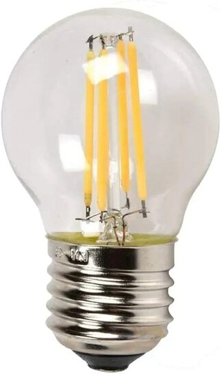 Desidiya Edison Tungsten Filament Round Antique Glass G45 Light Bulbs Pack of 1